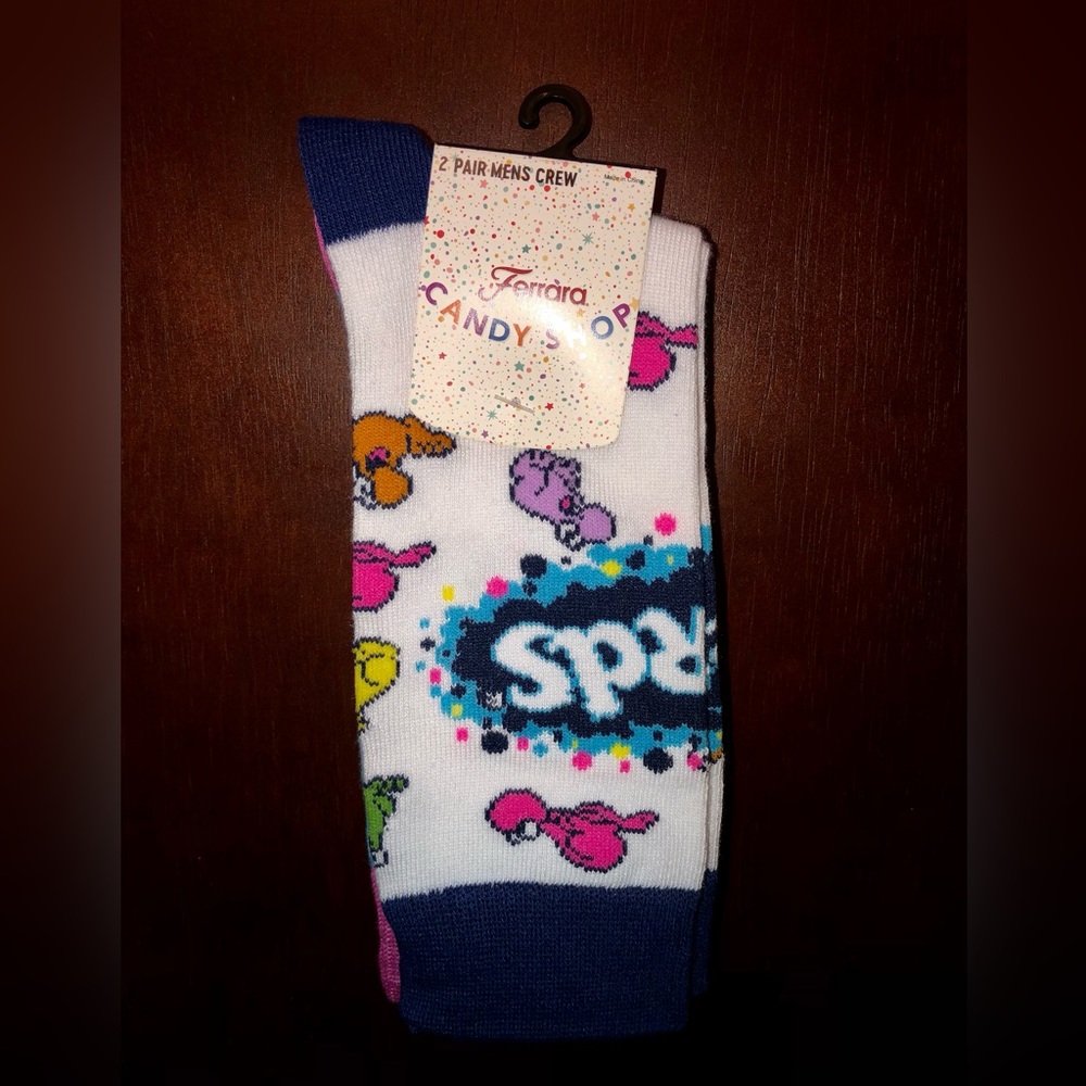NERDS CANDY NOVELTY CREW SOCKS NWT MEN’S SHOE SIZE 8-12